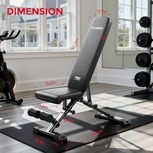 Adjustable Foldable Weight Bench for Home Gym