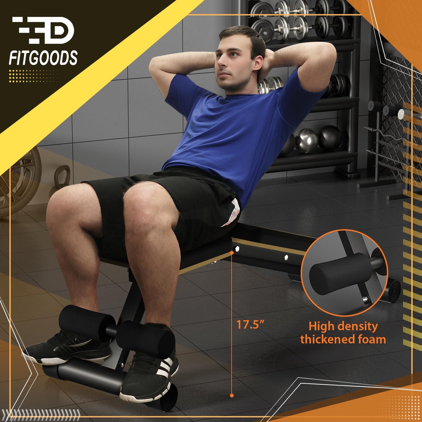 Adjustable Foldable Weight Bench for Home Gym