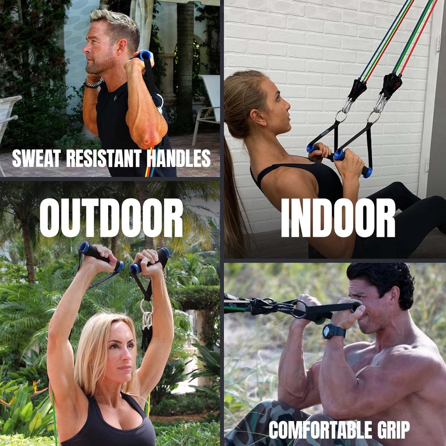Resistance Band Set with Handles for Training