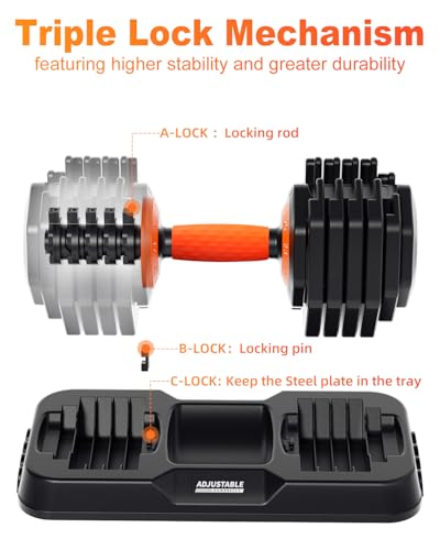 Adjustable Dumbbell Set with Quick Dial System