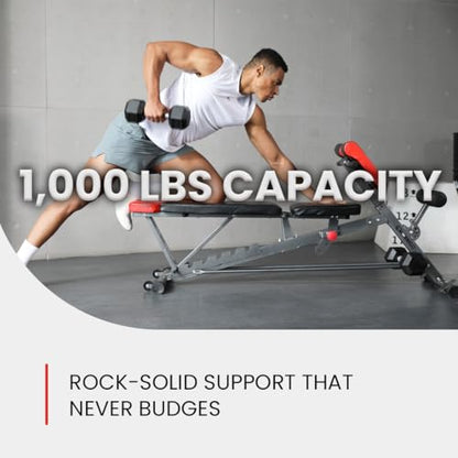 Adjustable FID Weight Bench for Home Gym
