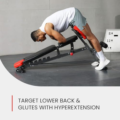 Adjustable FID Weight Bench for Home Gym