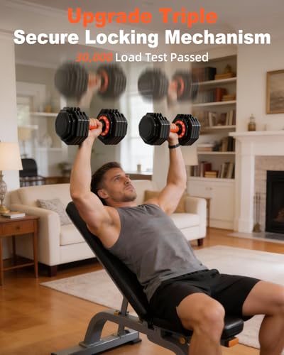 Adjustable Dumbbell Set with Quick Dial System