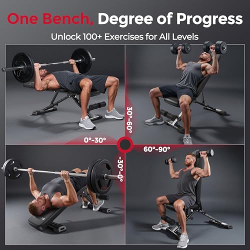 Adjustable Foldable Weight Bench for Home Gym