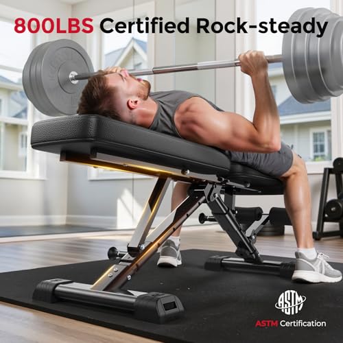 Adjustable Foldable Weight Bench for Home Gym