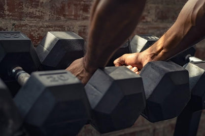 Rubber Coated Hex Dumbbells for Home Training