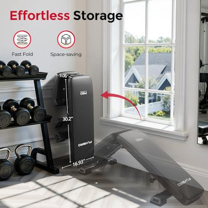 Adjustable Foldable Weight Bench for Home Gym