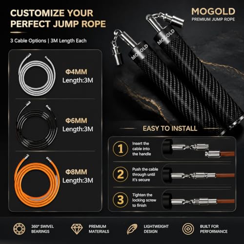 Adjustable Weighted Jump Rope for Training