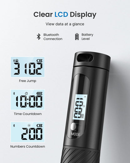Smart Cordless Jump Rope with Counter Tracking