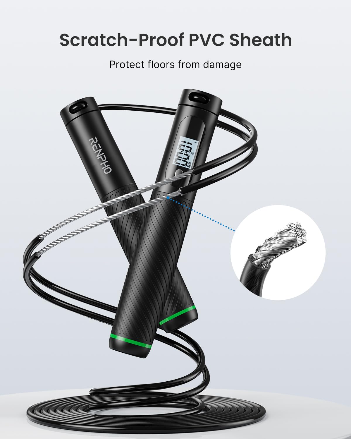 Smart Cordless Jump Rope with Counter Tracking