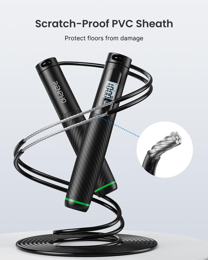 Smart Cordless Jump Rope with Counter Tracking