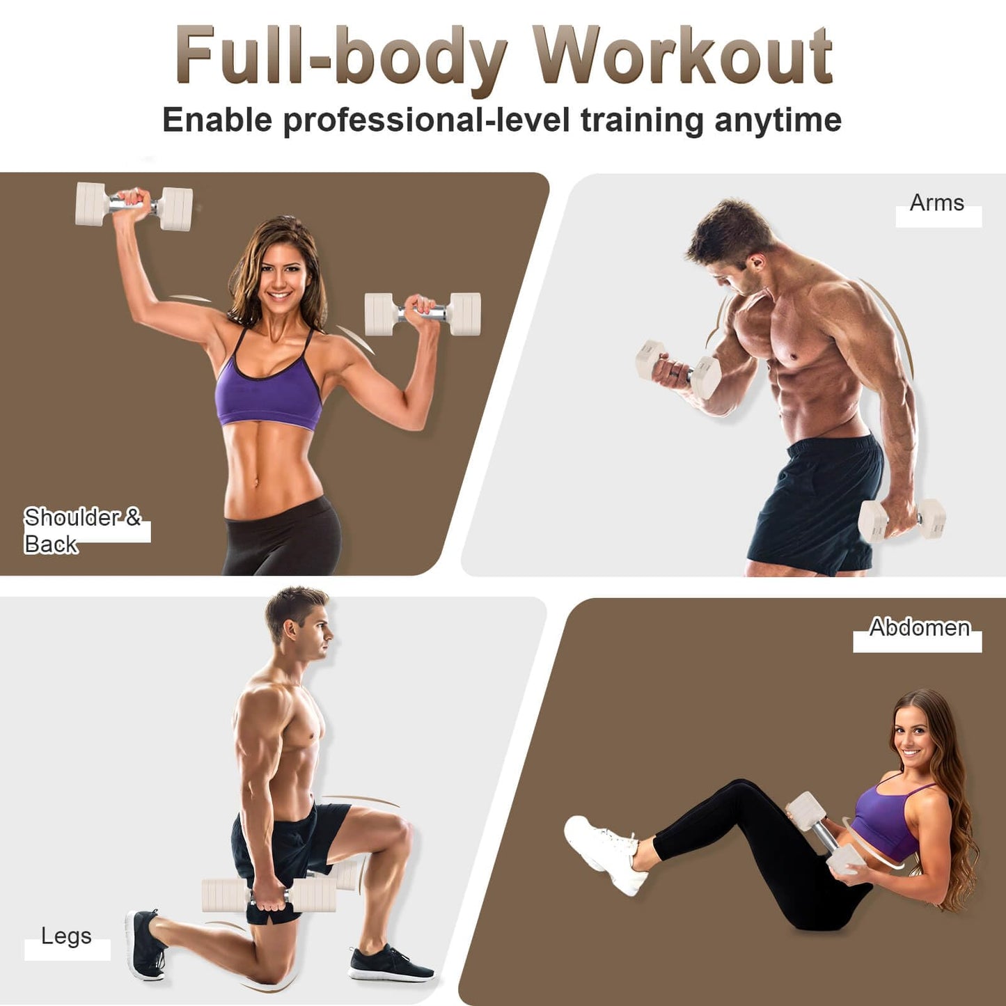 Adjustable Dumbbell Set for Home Gym Training
