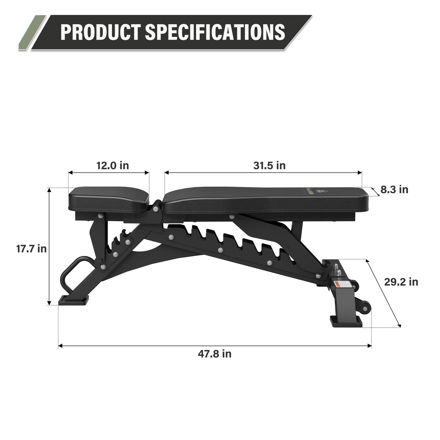 Adjustable Strength Training Bench for Home Gym