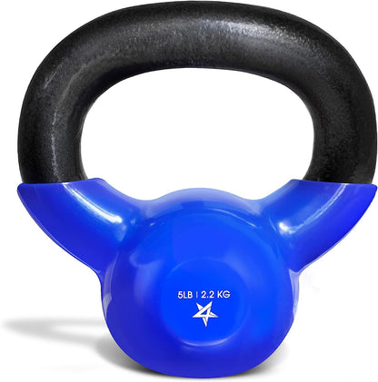 Vinyl Coated Kettlebell for Strength Training