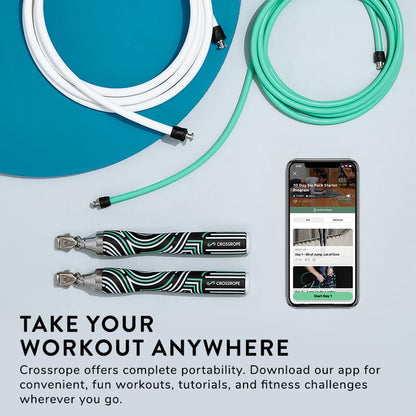 Crossrope Get Lean Weighted Jump Rope Set for Weight Loss