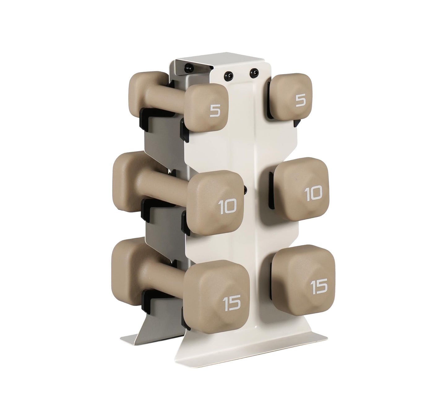 Neoprene Dumbbell Set with Storage Rack