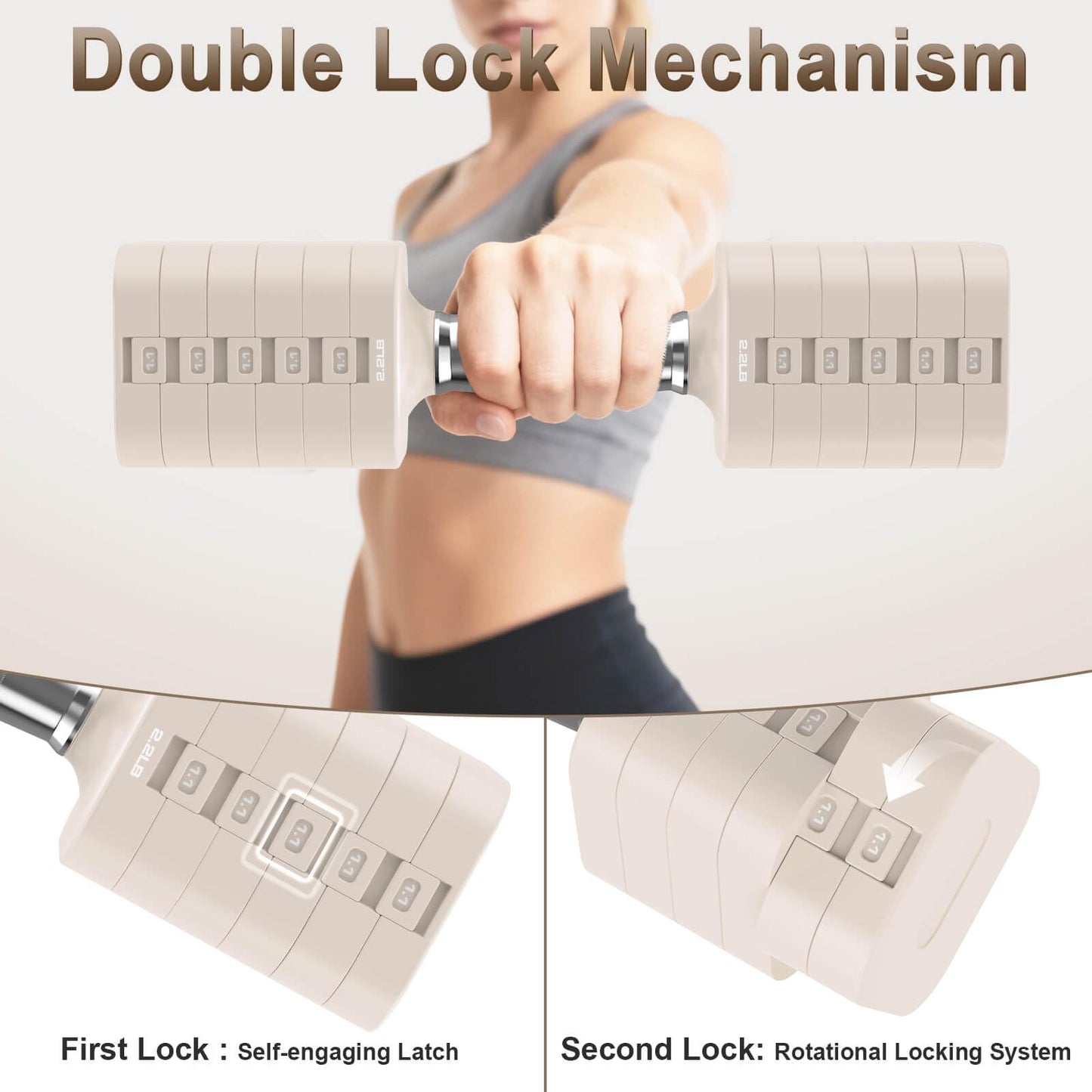 Adjustable Dumbbell Set for Home Gym Training
