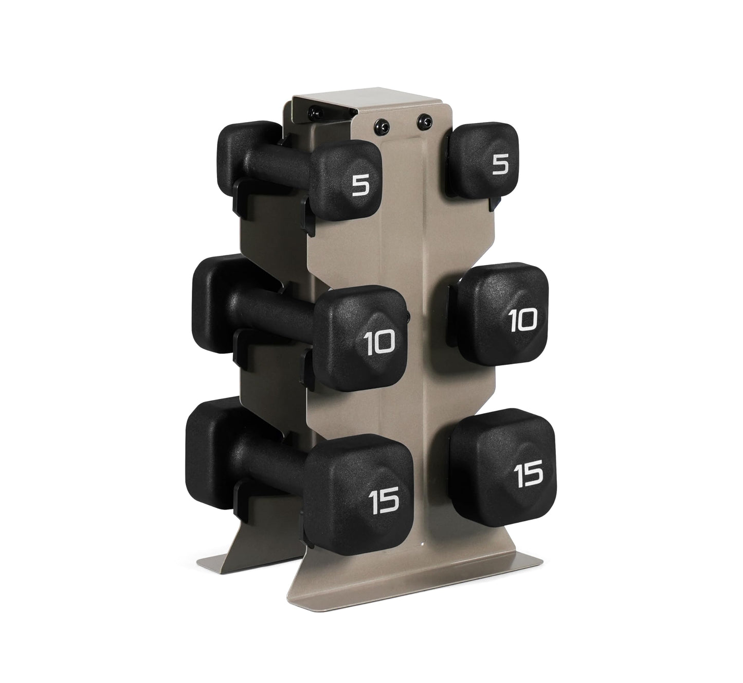 Neoprene Dumbbell Set with Storage Rack