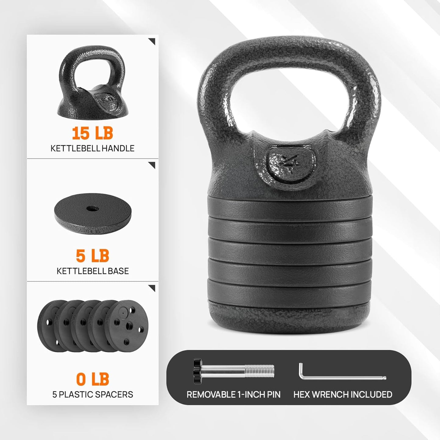 Adjustable Kettlebell Set for Strength Training