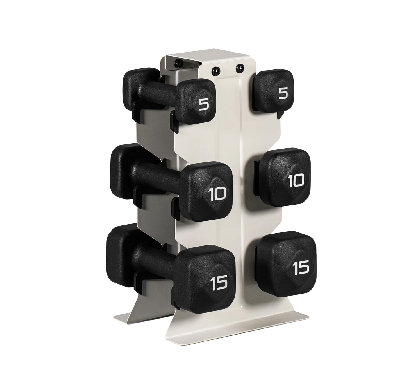Neoprene Dumbbell Set with Storage Rack
