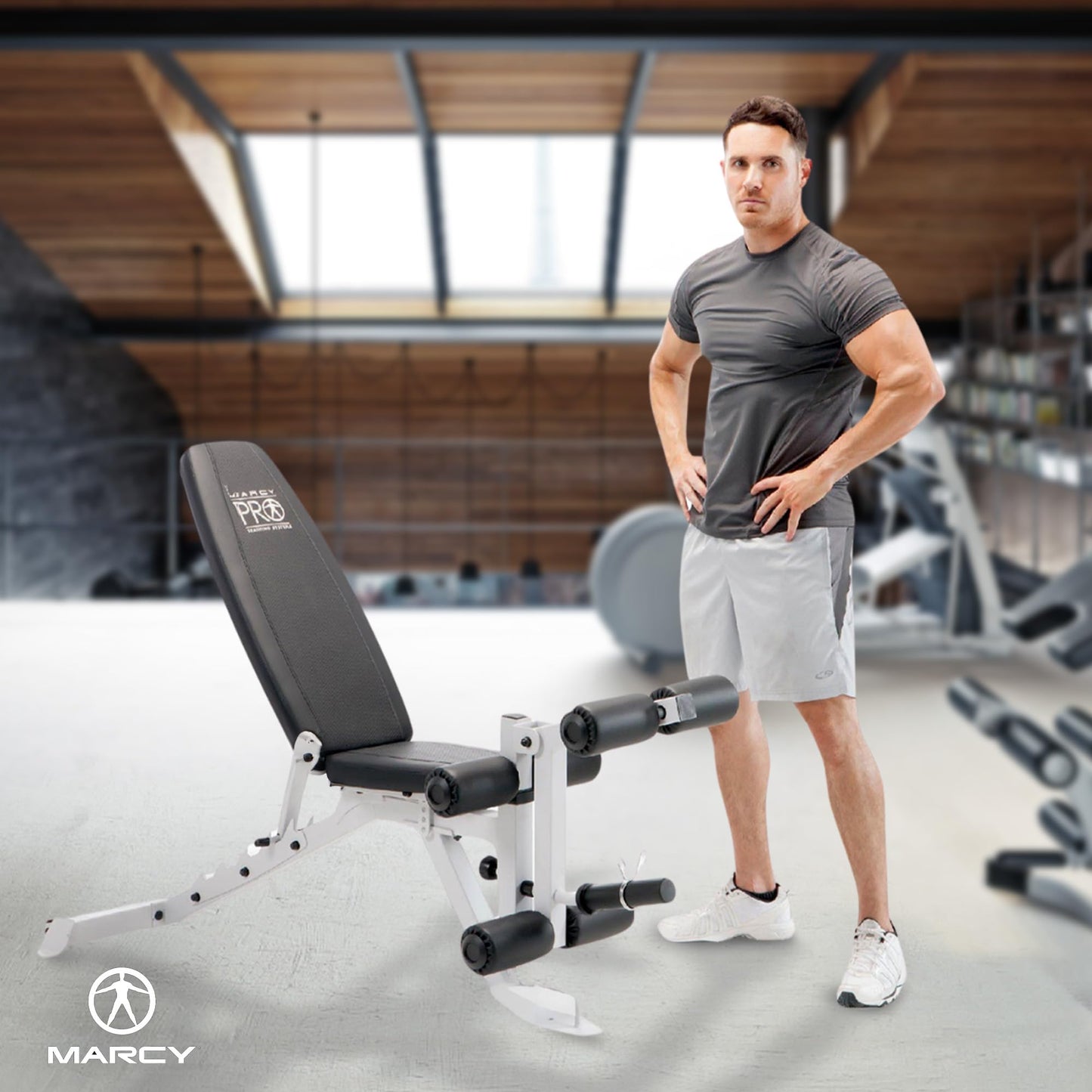 Foldable Adjustable Weight Bench for Home Gym