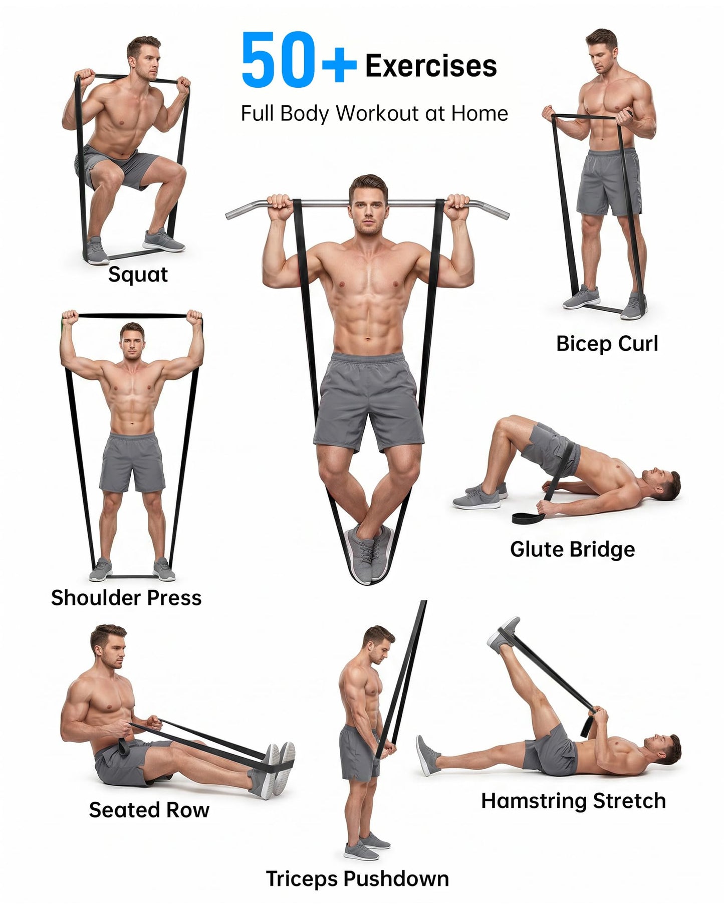 Resistance Bands Set for Strength Training