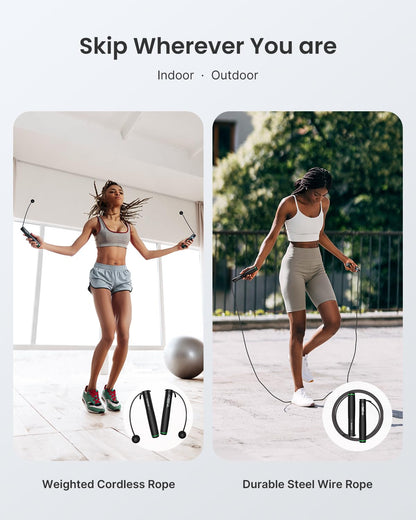 Smart Cordless Jump Rope with Counter Tracking