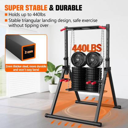 Foldable Power Tower for Home Gym Training