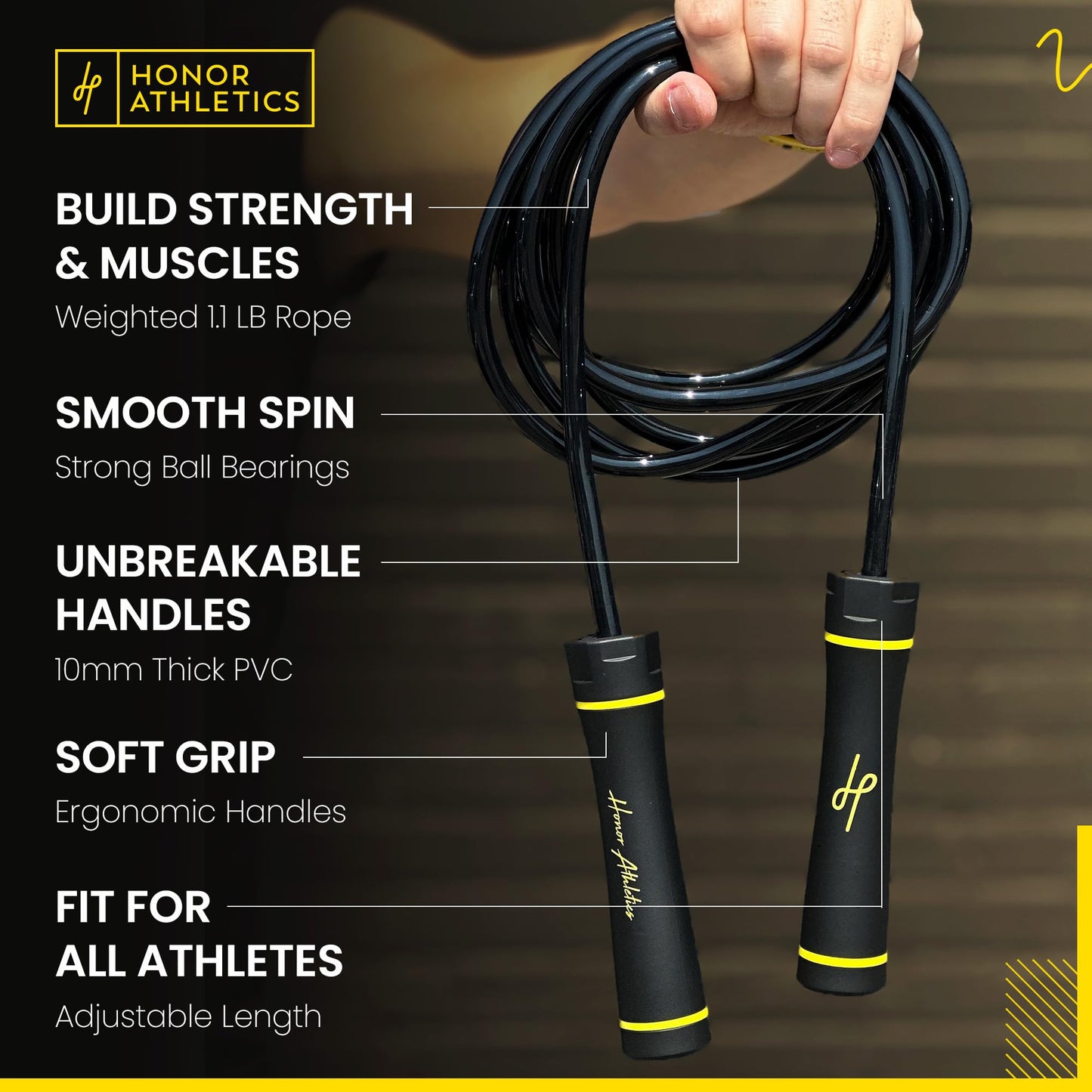 Weighted PVC Jump Rope for High Intensity Training