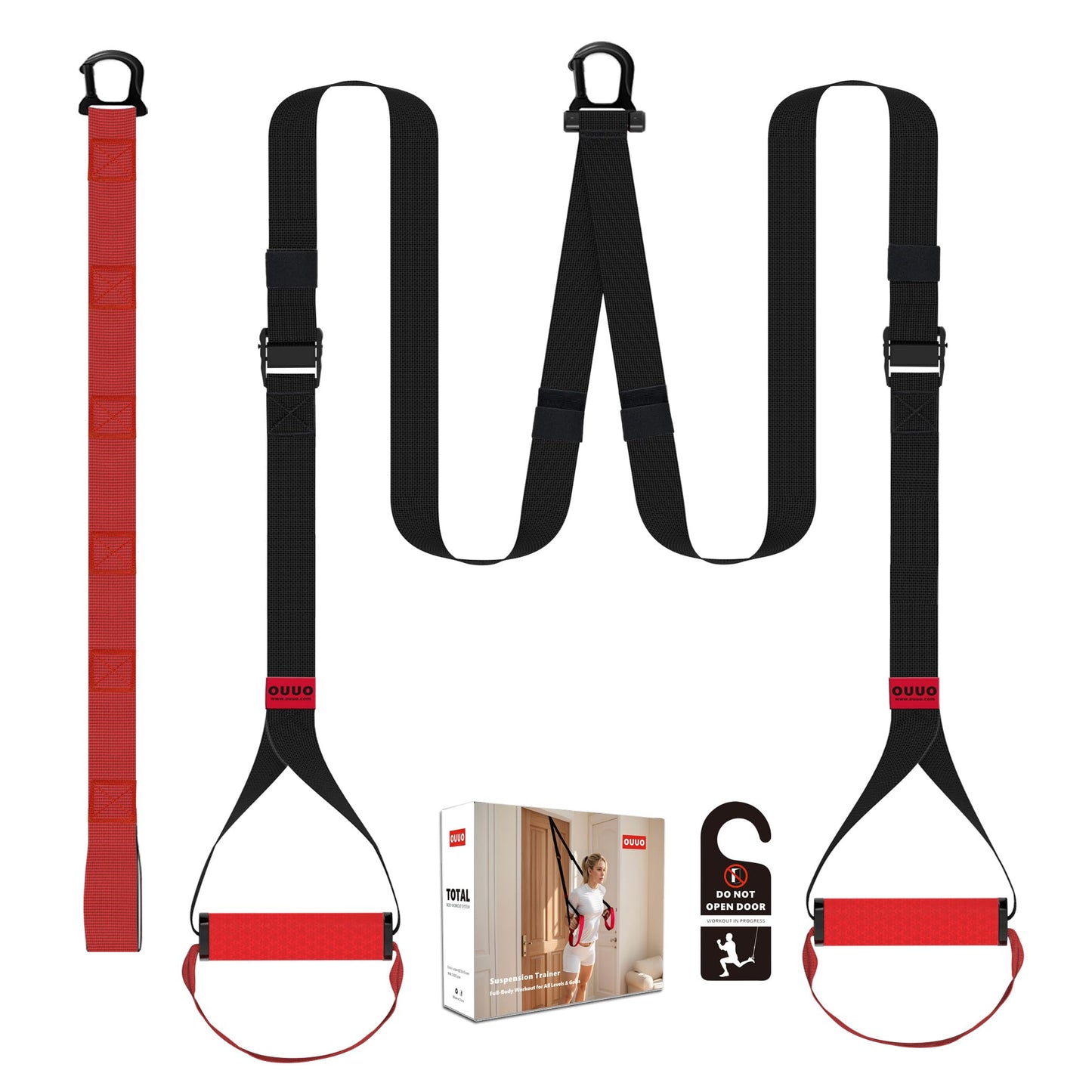 Suspension Straps with Door Anchor for Training