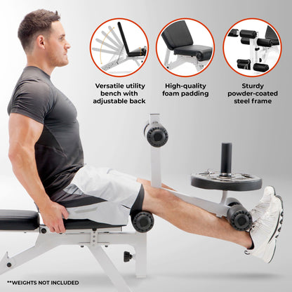 Foldable Adjustable Weight Bench for Home Gym