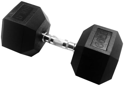 Rubber Coated Hex Dumbbells for Home Training