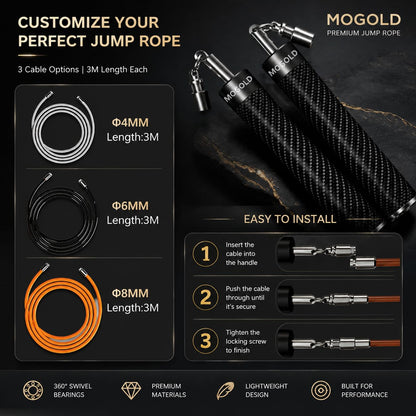Adjustable Weighted Jump Rope for Training