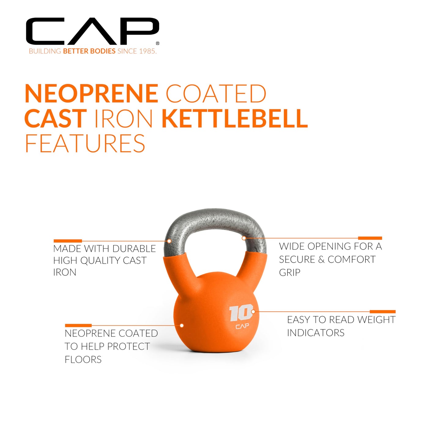 CAP Neoprene Coated Kettlebells - Multiple Sizes