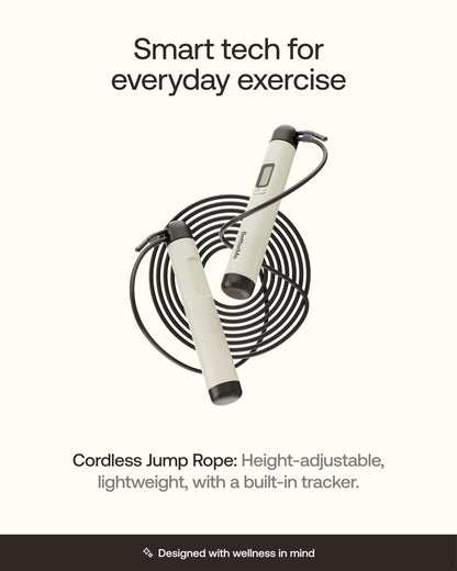 Cordless Jump Rope with Counter for Workouts