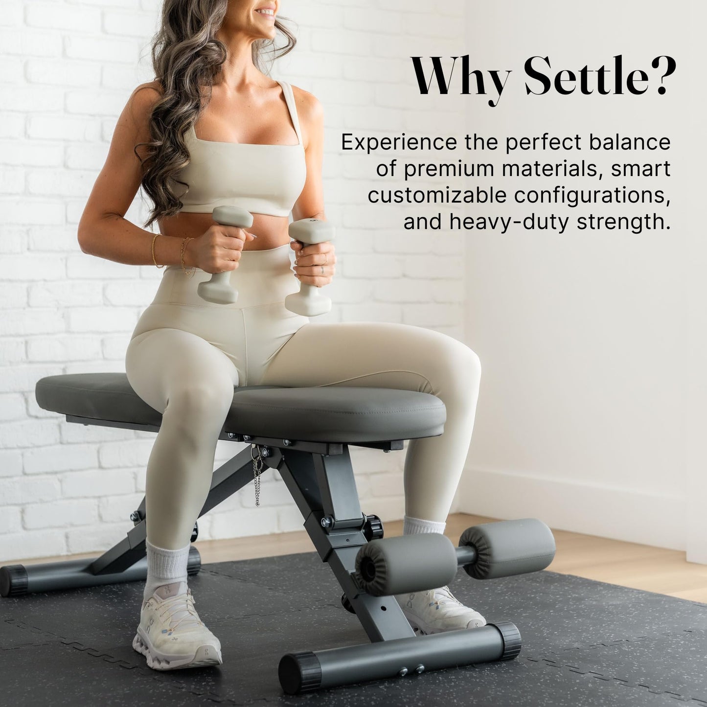 Adjustable Foldable Weight Bench for Home Gym