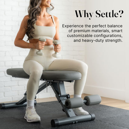 Adjustable Foldable Weight Bench for Home Gym