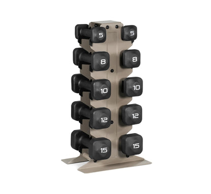 Neoprene Dumbbell Set with Storage Rack