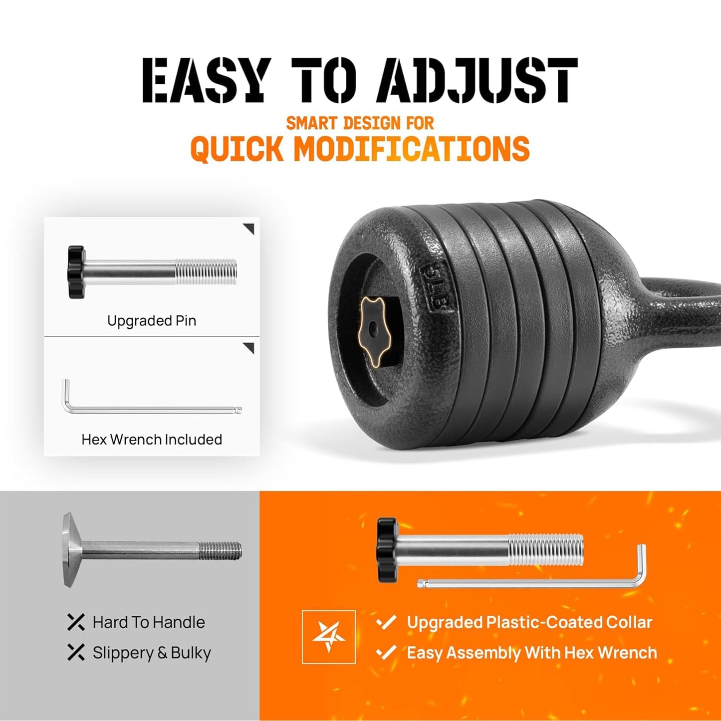 Adjustable Kettlebell Set for Strength Training