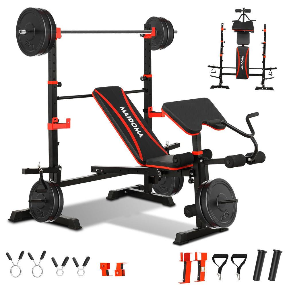 8-in-1 Adjustable Weight Bench for Home Gym