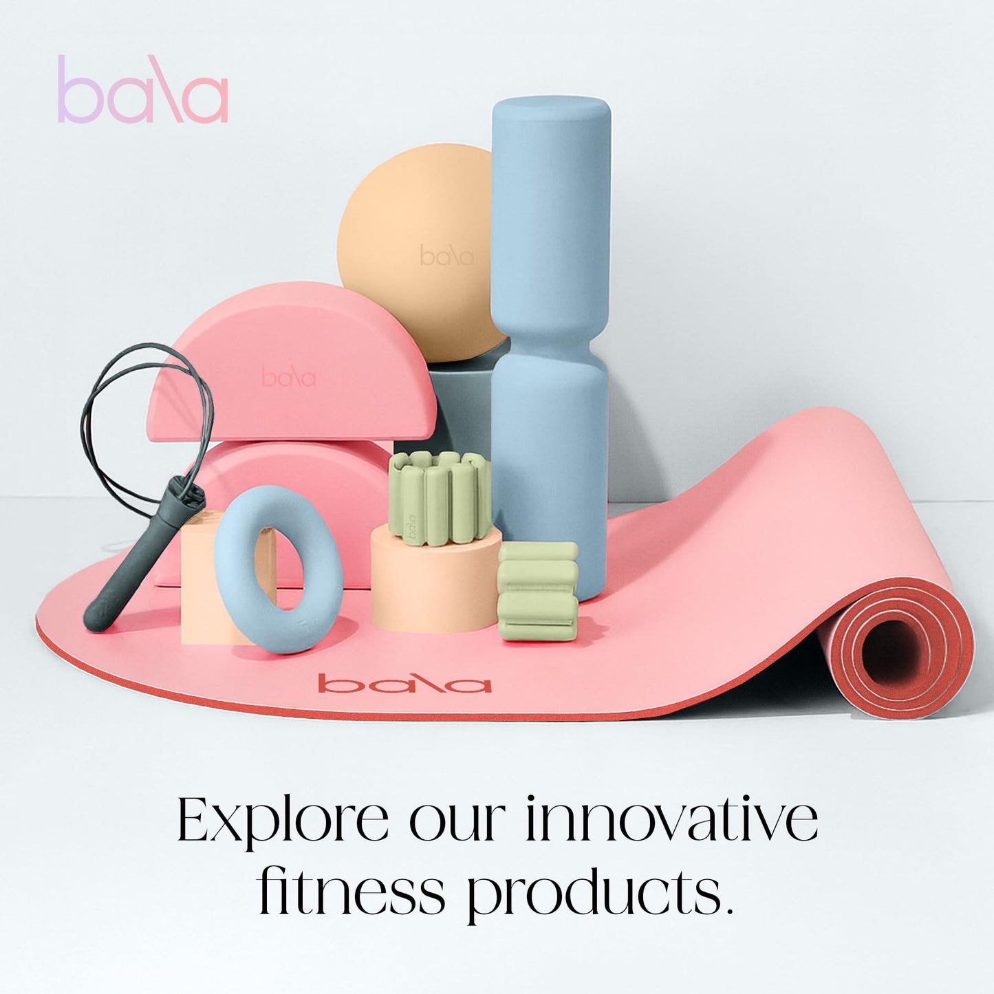 Bala Bands Resistance Bands, Non-Slip Fabric Exercise Bands