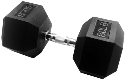 Rubber Coated Hex Dumbbells for Home Training