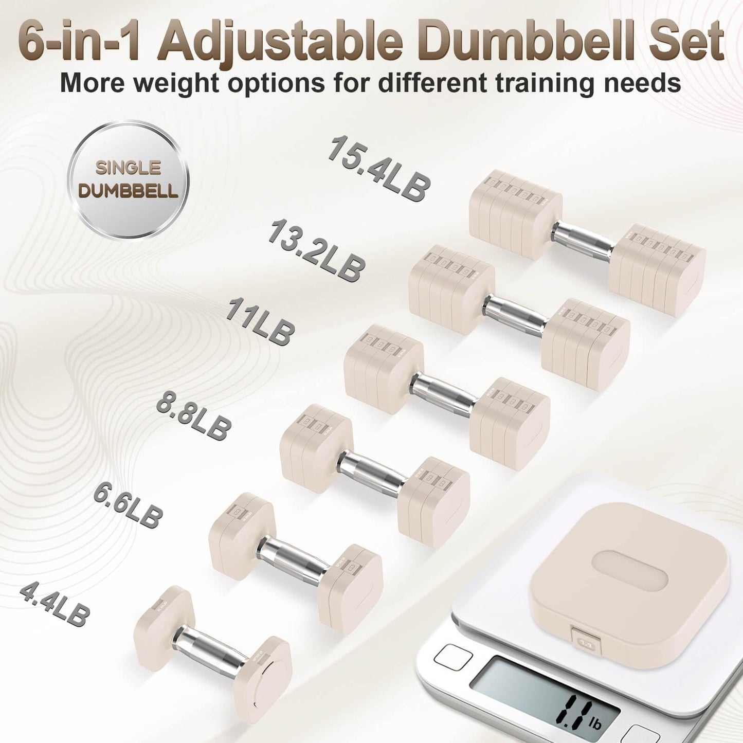 Adjustable Dumbbell Set for Home Gym Training