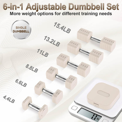 Adjustable Dumbbell Set for Home Gym Training