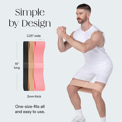 Bala Bands Resistance Bands, Non-Slip Fabric Exercise Bands