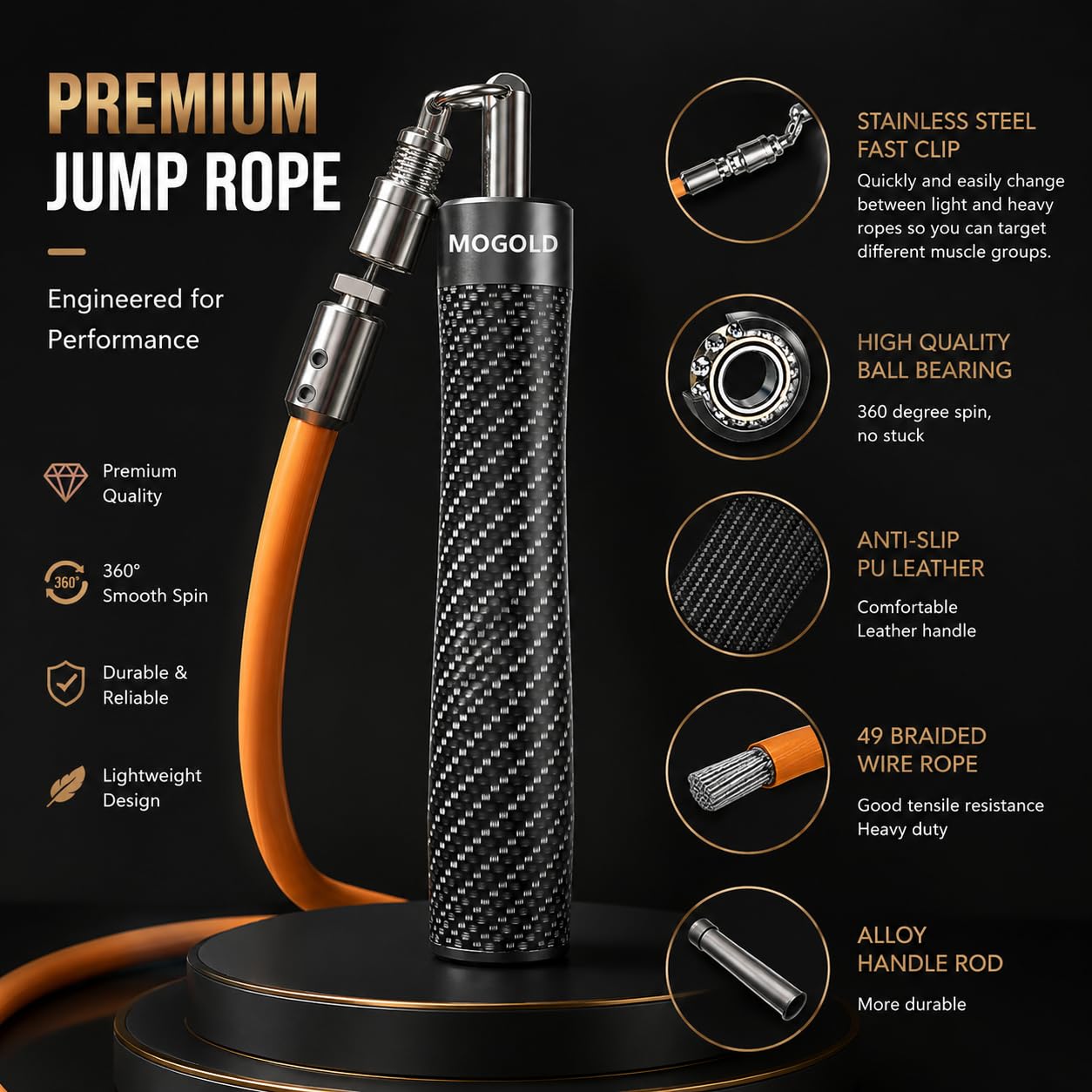 Adjustable Weighted Jump Rope for Training