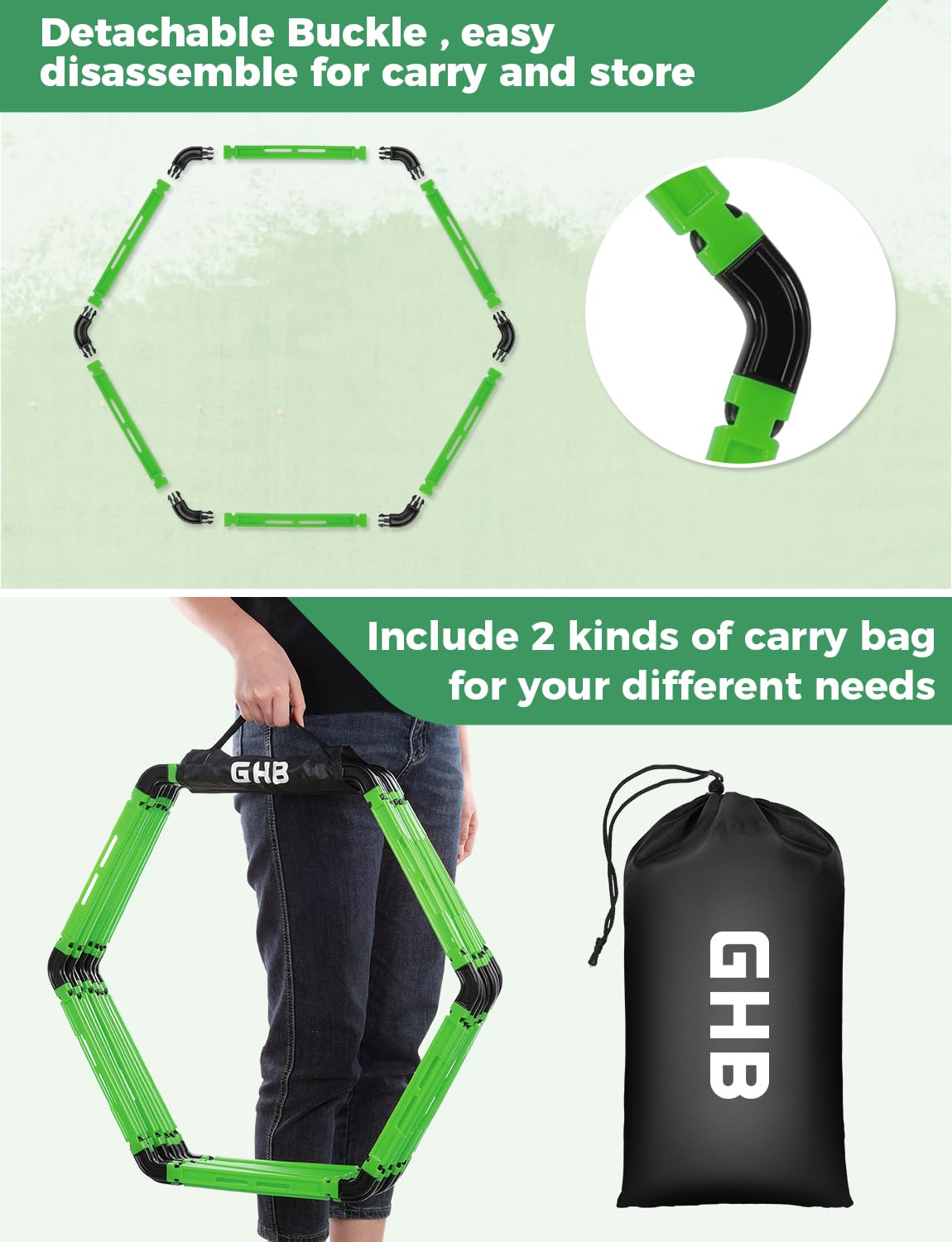 Hex Agility Rings for Speed Footwork Training