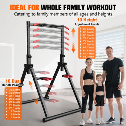 Foldable Power Tower for Home Gym Training