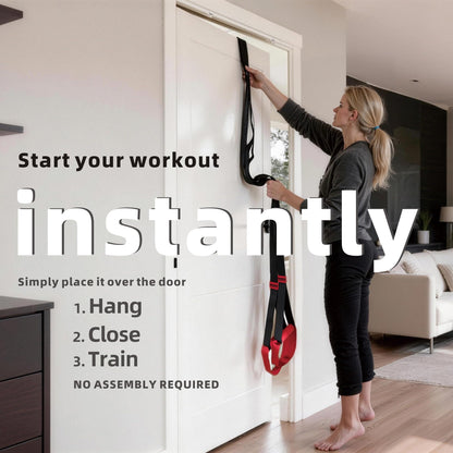Suspension Straps with Door Anchor for Training
