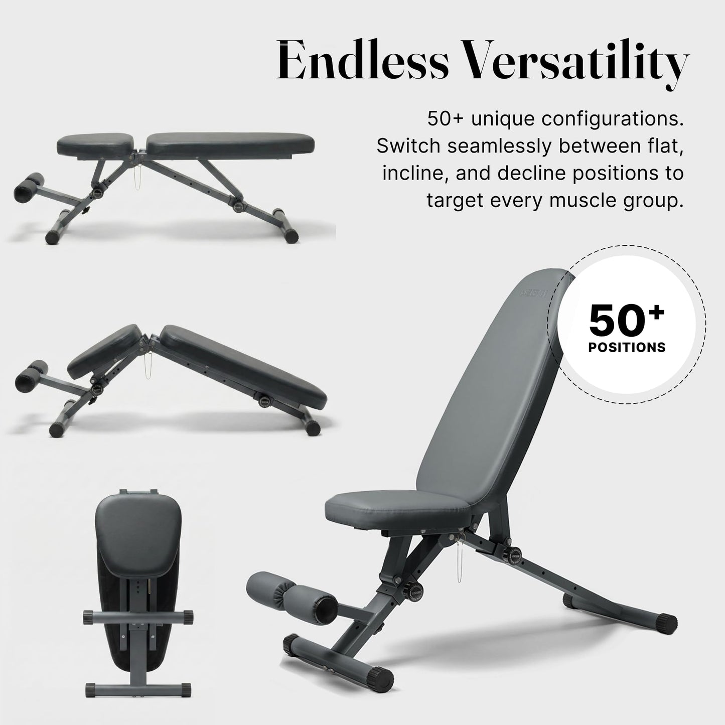Adjustable Foldable Weight Bench for Home Gym
